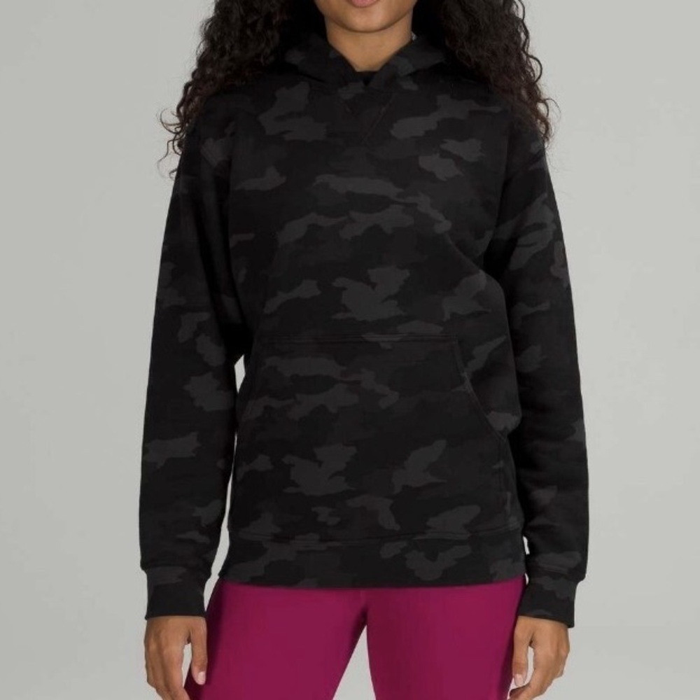 Lululemon All Yours Fleece Lined Hoodie in Heritage 365 Camo Deep Coal Multi